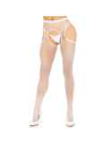 LEG AVENUE - CROTCHLESS NET STOCKINGS WHITE 4 