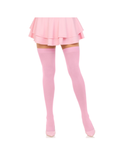 LEG AVENUE - CUISSES HAUTES EN NYLON ROSE 4 