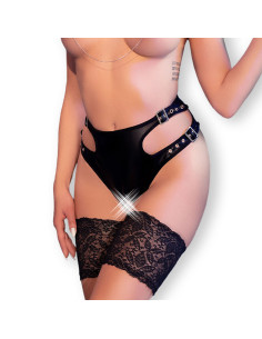 CHILIROSE - CR 4656 PANTIES CROTCHLESS BLACK S/M 4 