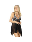 SUBBLIME - BABYDOLL IN TESSUTO TULLE PIZZO SUL PETTO L/XL 14 