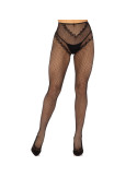 LEG AVENUE - CROTCHLESS FISHNET STOCKINGS BLACK 4 