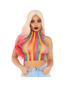 LEG AVENUE - MULTICOLOR NET TOP 4 