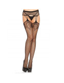 LEG AVENUE - NET STOCKINGS WITH GARTER LINES 2 