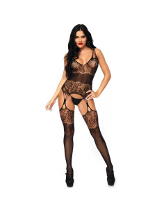 LEG AVENUE - BODYSTOCKING CON STRAPPY ROSA TAGLIA UNICA 2 