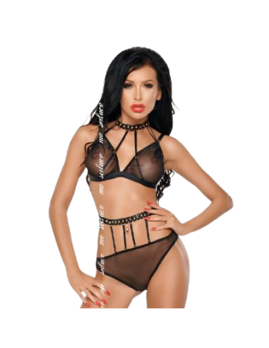 ME-SEDUCE - DOTTY SET TWO PIECES BLACK S/M 1 