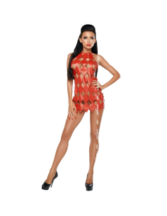 ME-SEDUCE - GWEN DRESS BARE BACK RED L/XL 1 