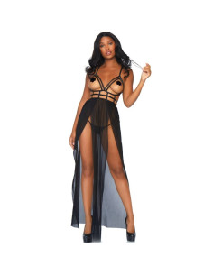 LEG AVENUE - ROBE MAXI CAGE ET STRING S/M 3 