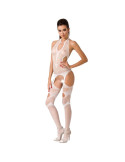 PASSION -E DONNA BS053 BODYSTOCKING BIANCO TAGLIA UNICA 2 