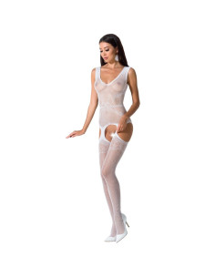 PASSION - WOMAN BS062 BODYSTOCKING BIANCO TAGLIA UNICA 2 