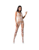 PASSION - WOMAN BS058 WEISSER BODYSTOCKING, EINE GRÖSSE 1 