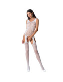 PASSION - WOMAN BS061 WEISSER BODYSTOCKING, EINE GRÖSSE 1 