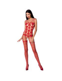 PASSION - WOMAN BS067 BODYSTOCKING ROSSO TAGLIA UNICA 1 