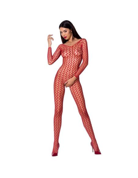 PASSION - WOMAN BS068 ROTER BODYSTOCKING, EINE GRÖSSE 1 