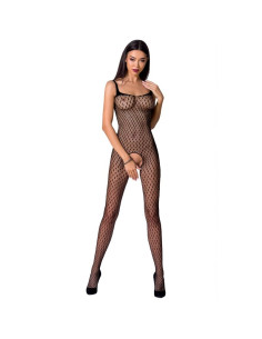 PASSION - WOMAN BS071 SCHWARZER BODYSTOCKING, EINE GRÖSSE 2 