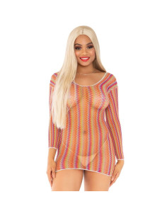 LEG AVENUE - ZIGZAG MINI ROBE MULTICOLORE TAILLE UNIQUE 2 