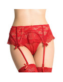 QUEEN LINGERIE - THONG WITH LACE GARTER S/M 5 