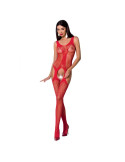 PASSION - FEMME BS072 BODYSTOCKING TAILLE UNIQUE ROUGE 1 