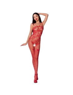 PASSION - FEMME BS076 BODYSTOCKING TAILLE UNIQUE ROUGE 1 