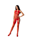 PASSION - WOMAN BS079 BODYSTOCKING - ROUGE TAILLE UNIQUE 1 