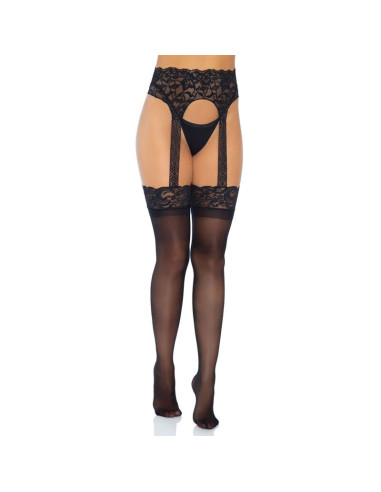 LEG AVENUE - BAS JARRETELLES OPAQUE TAILLE UNIQUE 4 