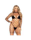 LEG AVENUE - FENCE NET MINI ROBE TAILLE UNIQUE 3 