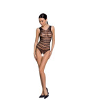 PASSION - WOMAN BS086 SCHWARZER BODYSTOCKING, EINE GRÖSSE 2 