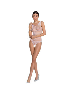 PASSION - WOMAN BS086 WHITE BODYSTOCKING ONE SIZE 2 