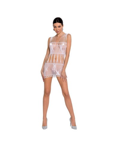 PASSION - WOMAN BS090 WHITE BODYSTOCKING ONE SIZE 2 