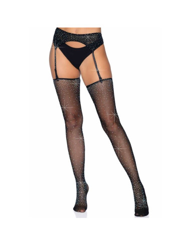 LEG AVENUE - GARTER BELT AND STOCKINGS SET ONE SIZE 7 