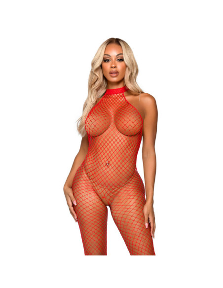 LEG AVENUE - LE FRIVOLE BODYSTOCKING - RACER-HALS, EINE GRÖSSE ROT 5 