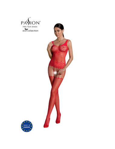 PASSION - ECO COLLECTION BODYSTOCKING ECO BS001 ROT 5 