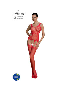 PASSION - ECO COLLECTION BODYSTOCKING ECO BS007 RED 5 