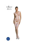 PASSION - BODYSTOCKING ECO COLLECTION ECO BS014 BLANC 5 