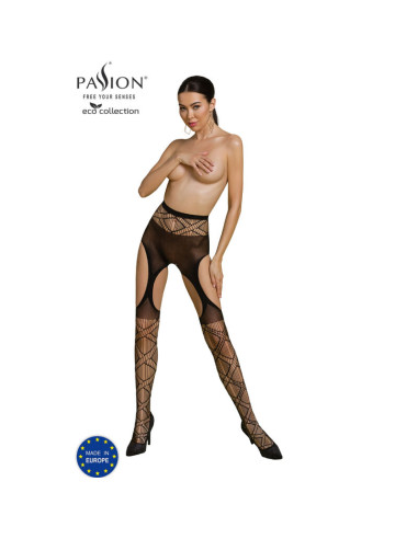 PASSION - COLLEZIONE ECO BODYSTOCKING ECO S005 NERO 5 