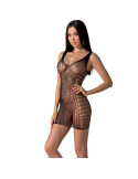 PASSION - BS097 SCHWARZER BODYSTOCKING, EINE GRÖSSE 8 