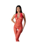 PASSION - BS100 BODYSTOCKING ROUGE TAILLE UNIQUE 6 