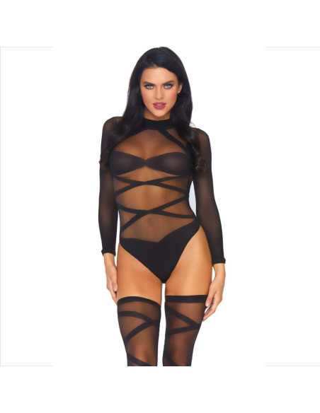 LEG AVENUE - 2 PIECE SET BODY AND THIGH 5 