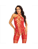 LEG AVENUE - BODYSTOCKING COU LICOL COEURS ROUGES ROUGE 6 