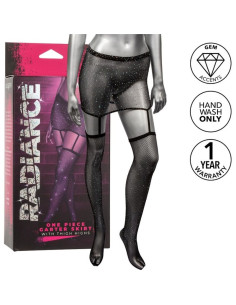 CALEXOTICS - RADIANCE GARTER SKIRT THIGH HIGHS 4 