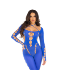 LEG AVENUE - RECKLESS ANKLE BODYSTOCKING KÖNIGLICH BLAU 6 