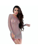 CHILIROSE - CR 4334 DRESS MULTICOLOUR S/M 3 