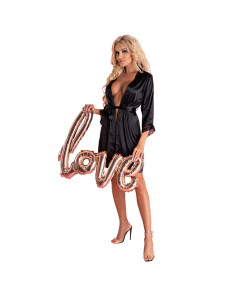 LIVCO CORSETTI FASHION - ARILADYEN LC 90568 DRESSING GOWN + PANTY BLACK 4 