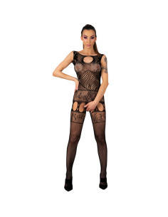 LIVCO CORSETTI FASHION - AMBROISE LC 17352 BODYSTOCKING CROTCHLESS NERO TAGLIA UNICA 6 