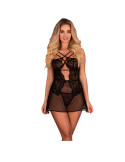 LIVCO CORSETTI FASHION - BARIRIN LC 90633 HEMD + HOSE SCHWARZ 7 