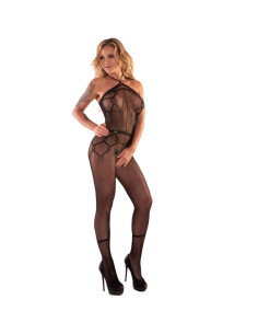 LIVCO CORSETTI FASHION - HACINT LC 17342 BODYSTOCKING, SCHWARZ, EINE GRÖSSE 6 