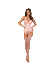 LIVCO CORSETTI FASHION - SET PERSINNE PESCA CORSETTO + SLIP + CALZE 5 