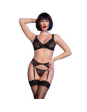 CHILIROSE - CR 4692 SET VIERTEILIG SCHWARZ XL 3 