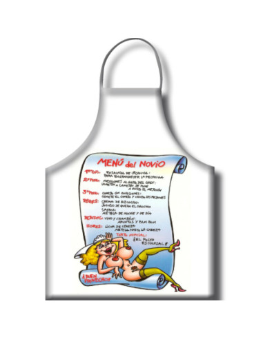 DIABLO PICANTE - BOYFRIEND MENU APRON SPANISH TEXT 1 