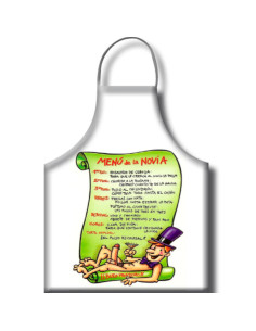 DIABLO PICANTE - GIRLFRIEND MENU APRON SPANISH TEXT 1 