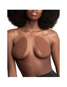 BYE-BRA - BREASTS ENHANCER + 3 PAIRS OF SATIN BROWN CUP A/C 6 